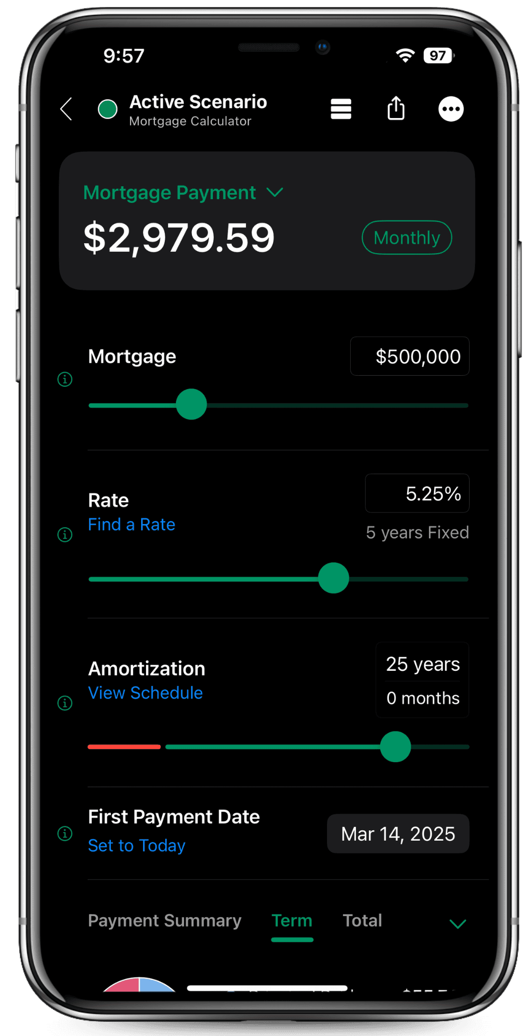 Mortgage calculator phone